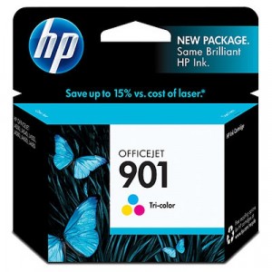 HP Printer patron, väri, 901 TRI-color