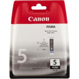Canon Printer patron, svart, PGI-5BK